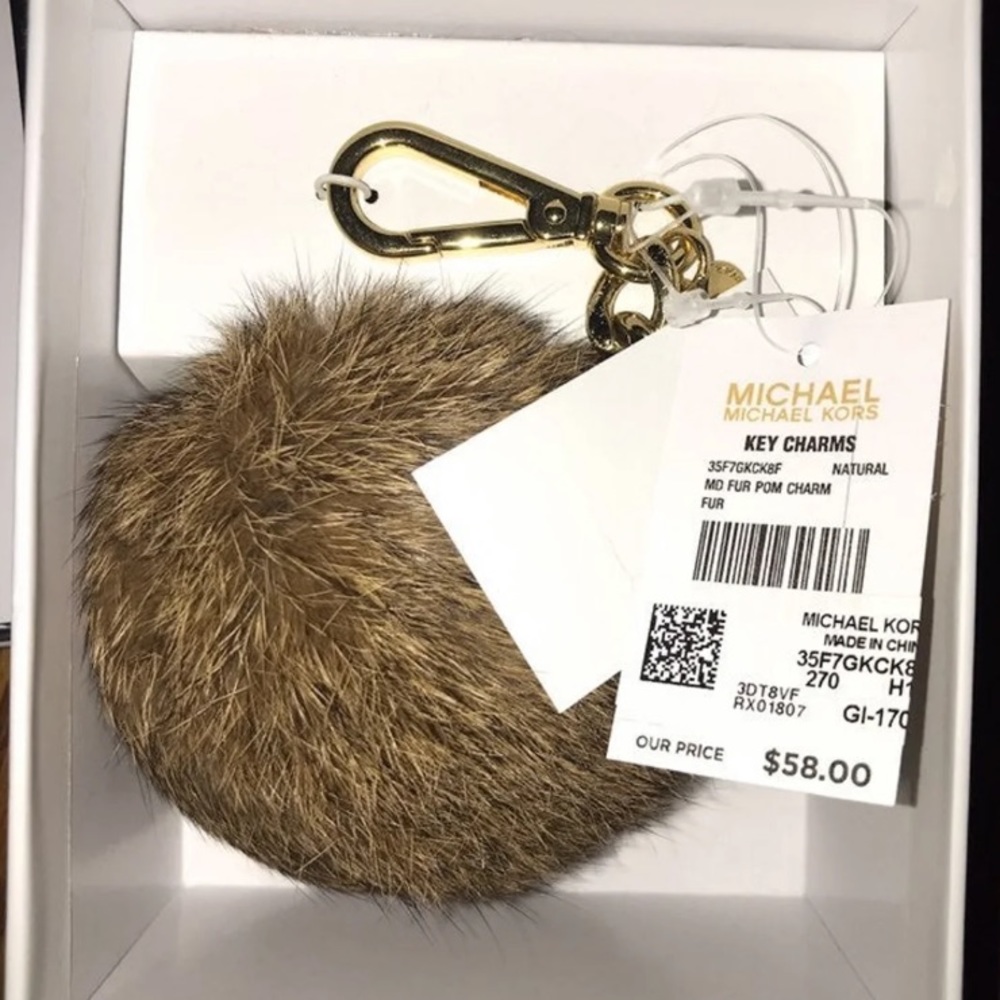 ‼️NIB‼️ Michael Kors Pom Pom Keychain